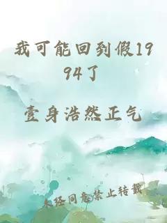 我可能回到假1994了