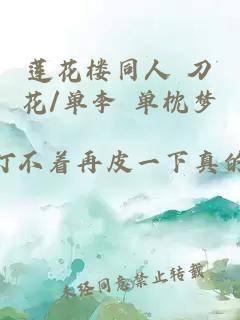 莲花楼同人 刀花/单李 单枕梦